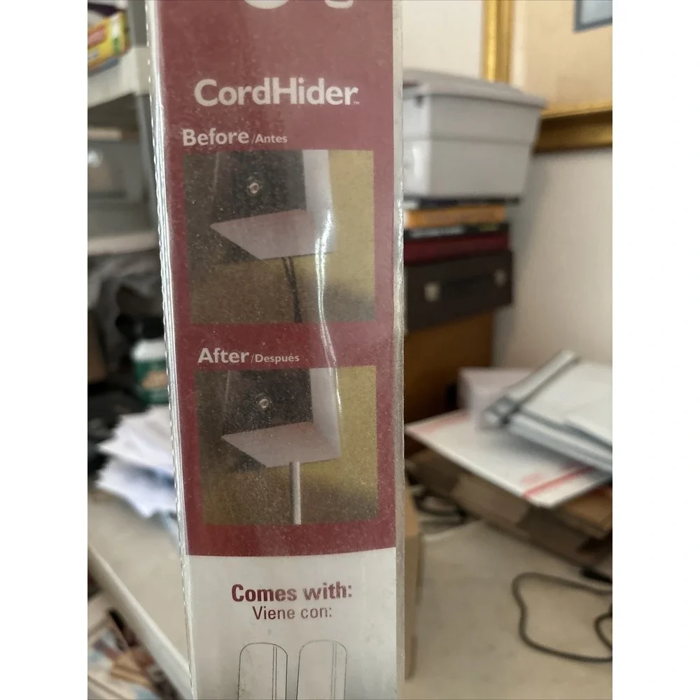 NEW MonoSystems White Cord hider Cord Hider Cover Kit Paintable 4pc x 4ft Long